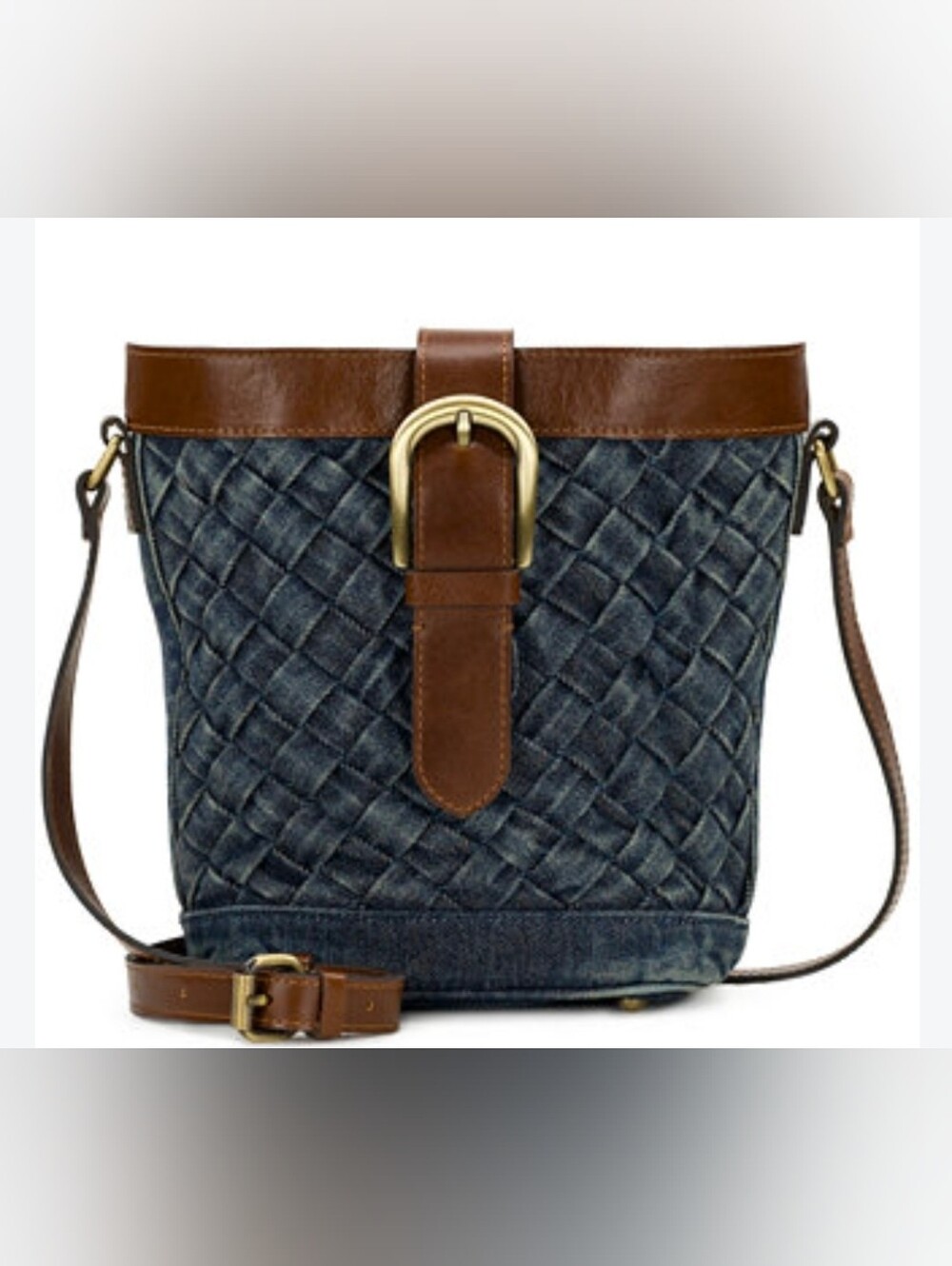 Patricia Nash Washed Woven Denim Purse (NWT)